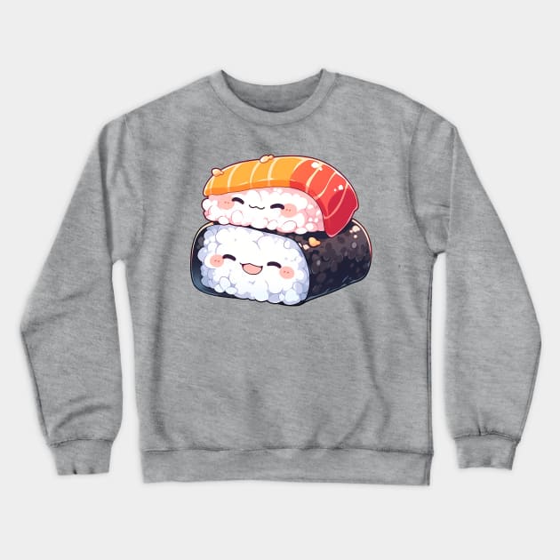 Kawaii sushi #3 Crewneck Sweatshirt by OKawaiiKoto